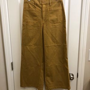 Jcrew point sure wide leg crop pants 27T